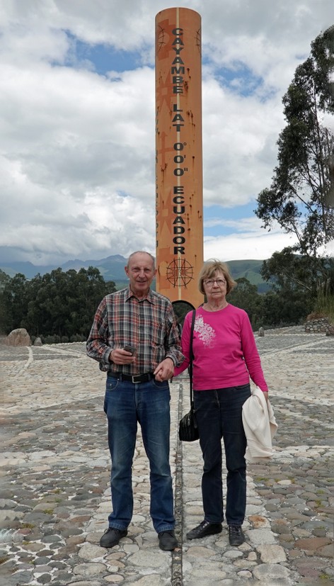 Am echten Äquator in Cayambe