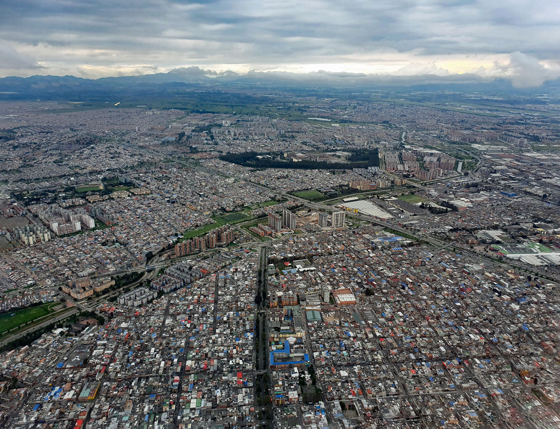 Anflug auf Bogotá
