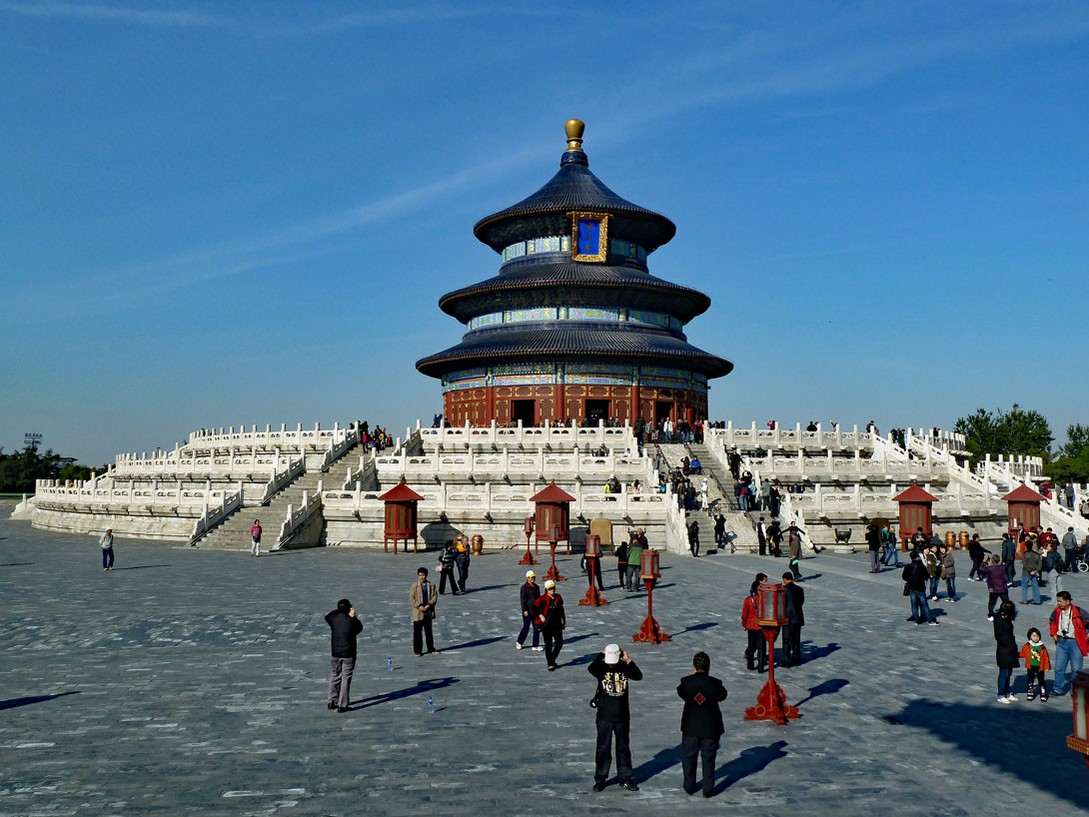 Die Pagode mit dem Himmelsaltar in der Halle des Erntegebetes in Beijing