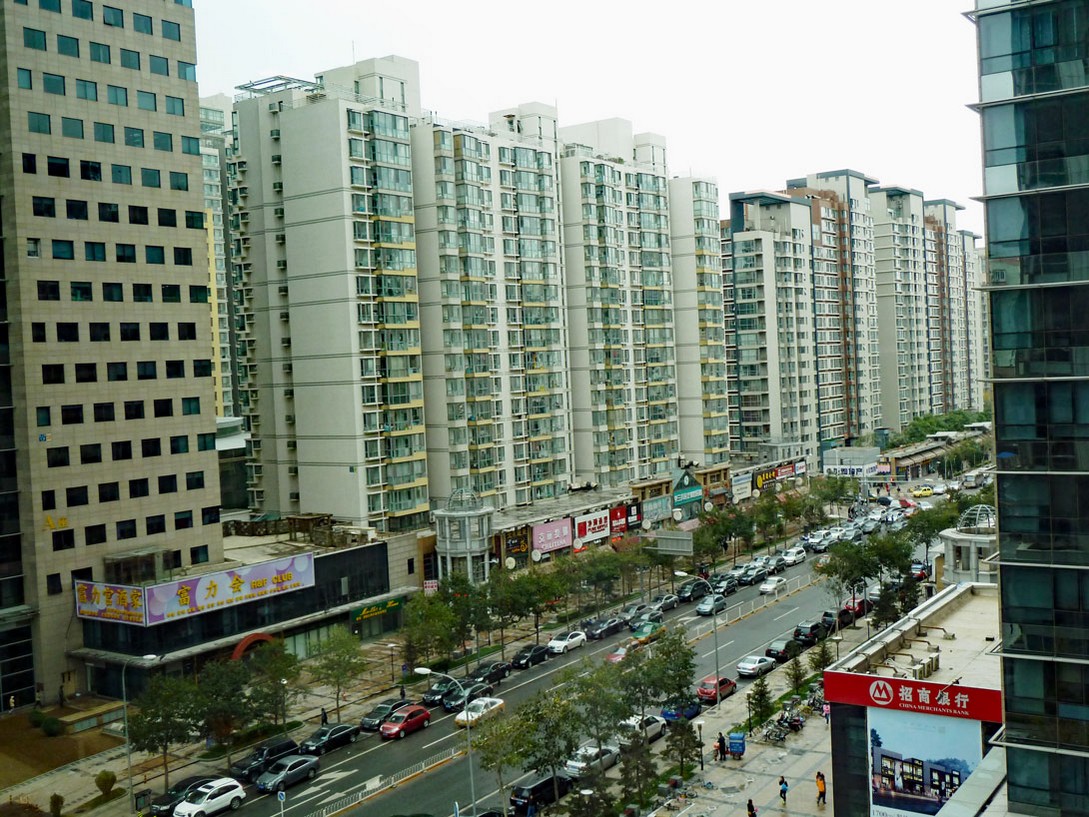 Beijing Blick aus dem Fenster des Renaissance Hotels