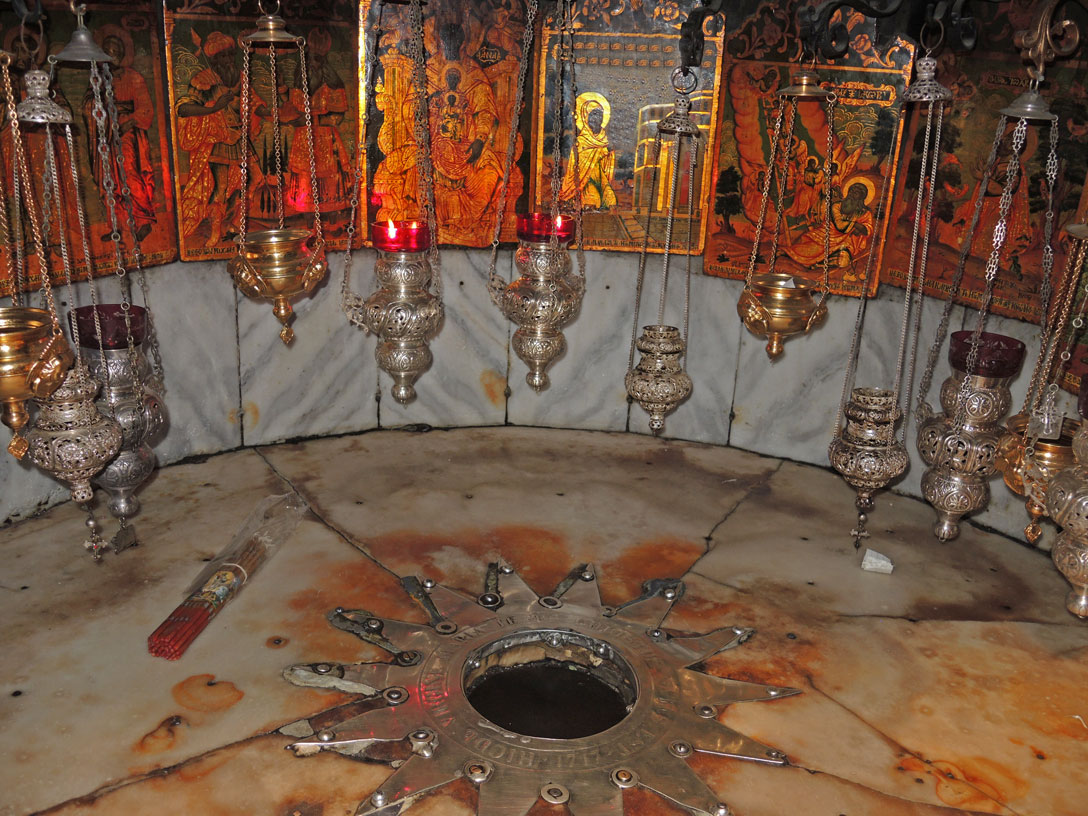 Stelle, an der Jesus geboren sein soll