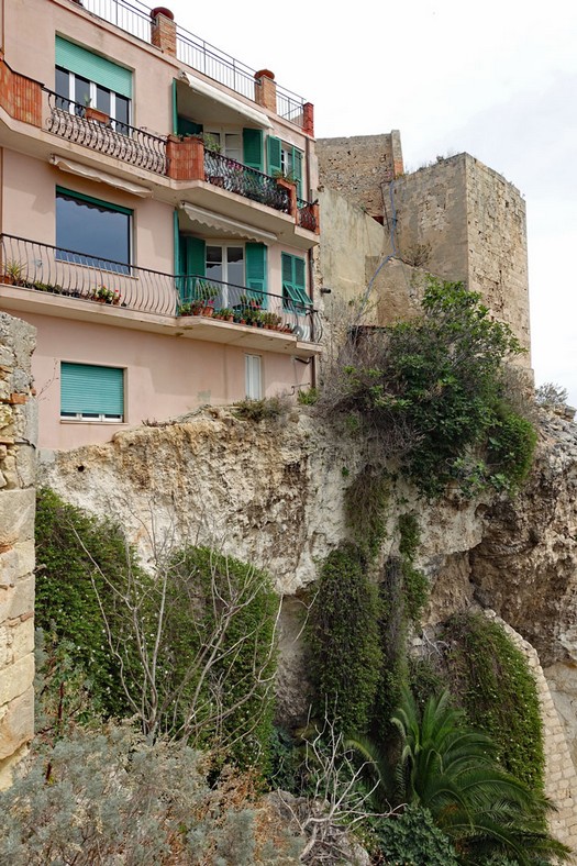 Häuser auf der Burg von Cagliari