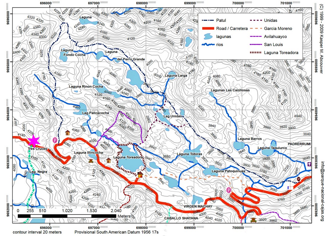 Wanderwege im Cajas Nationalpark