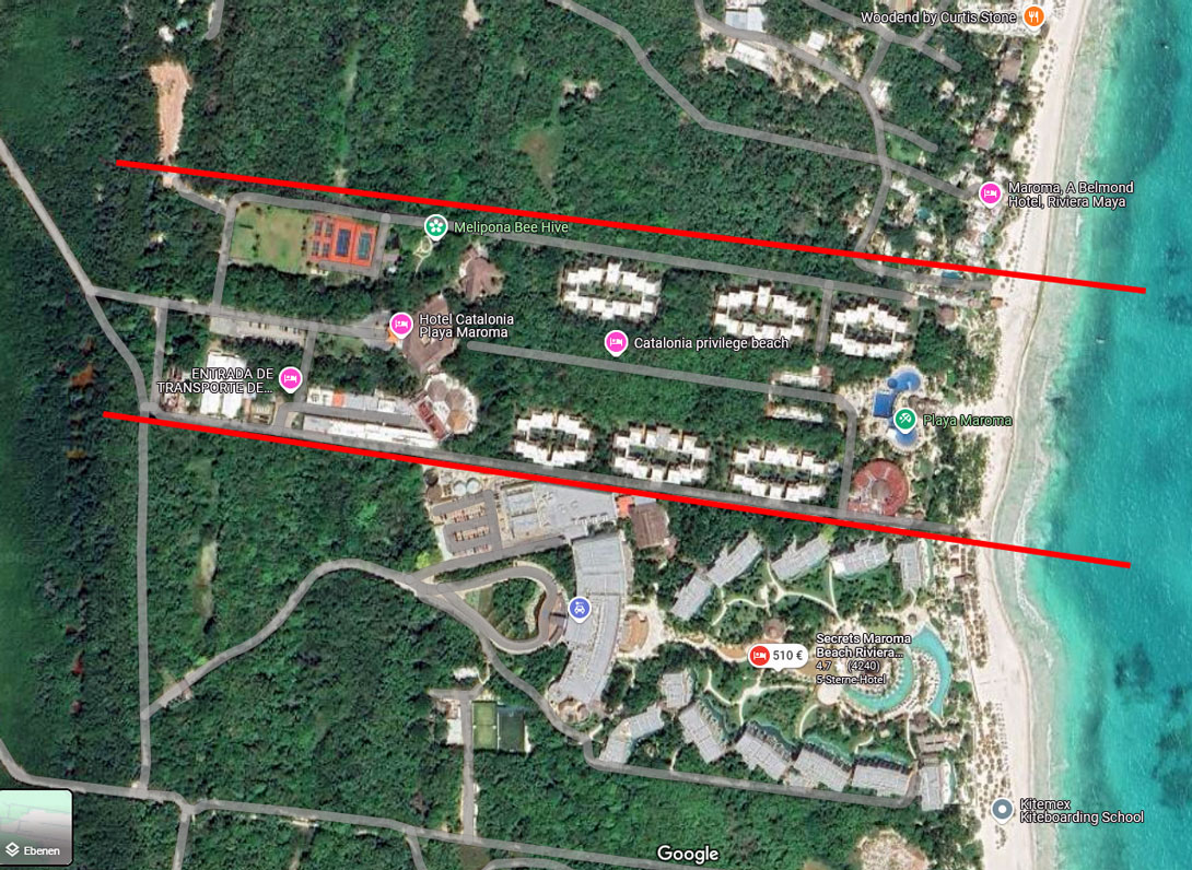 Satellitenansicht Hotel Catalonia Playa Maroma