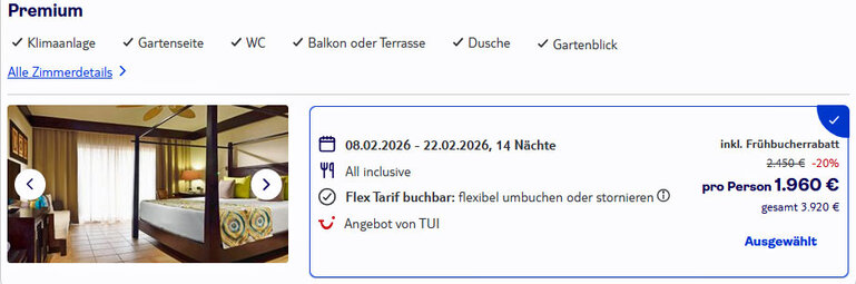 Bestes Angebot von TUI