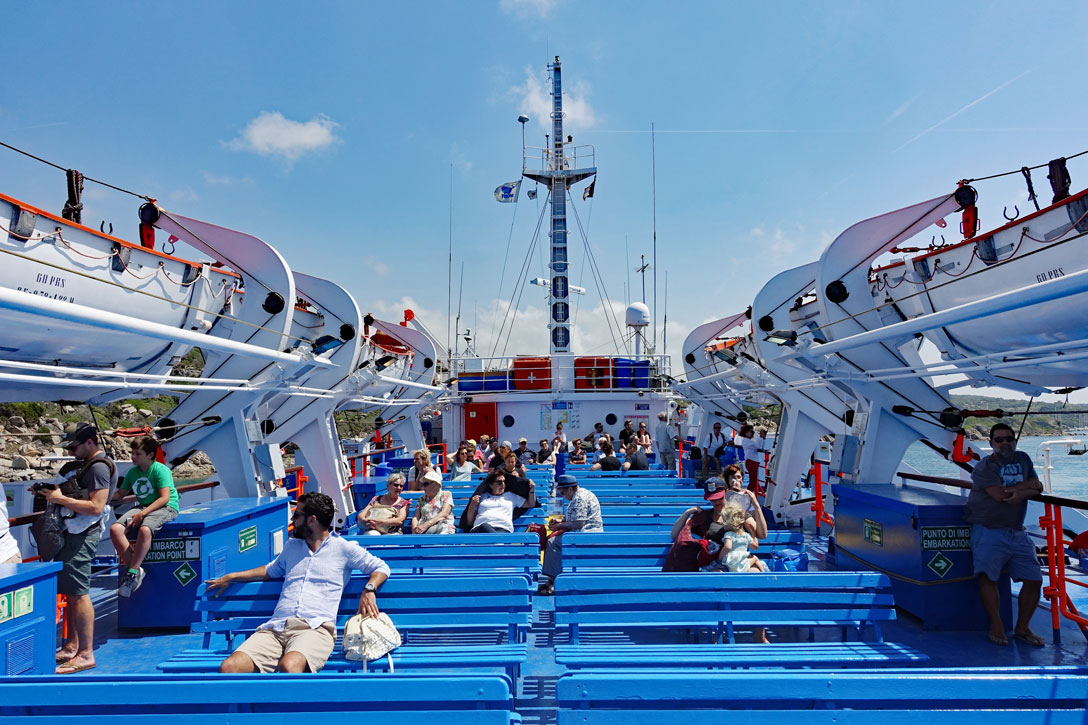 Auf der Fähre von Santa Teresa nach Bonifacio