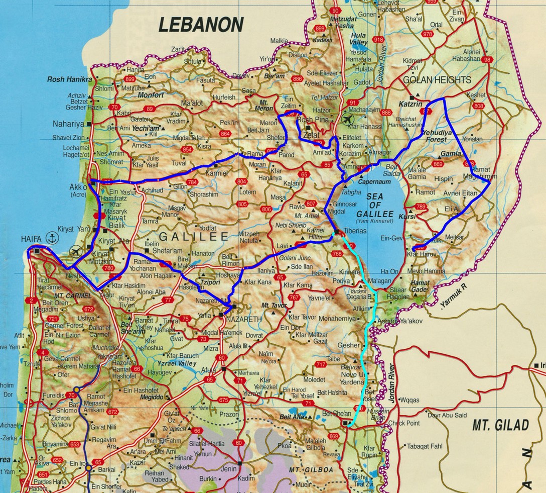 Fahrtroute nach Süden