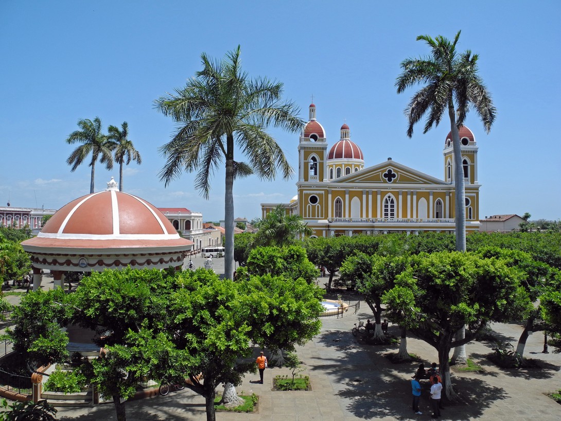 Plaza von Granada Blick auf die Plaza von Granada in Nicaragua