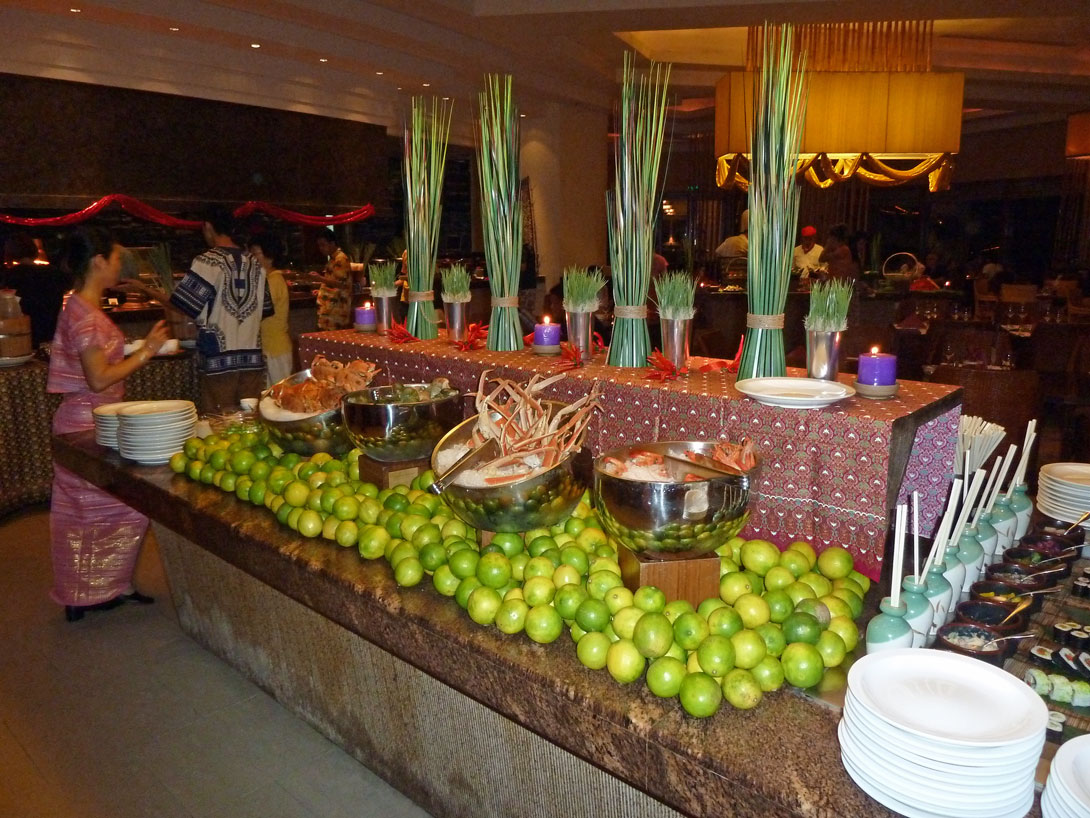 Büffet im Marriott Hotel Sanya