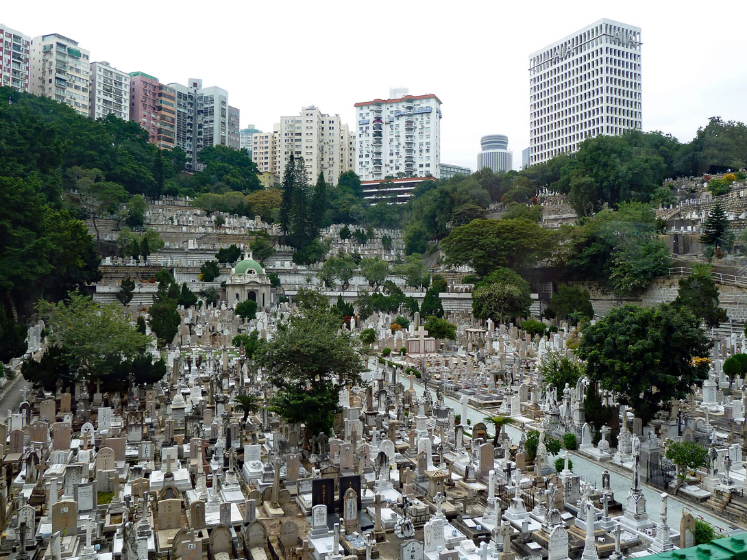 Friedhof im Happy Valley in Hongkong