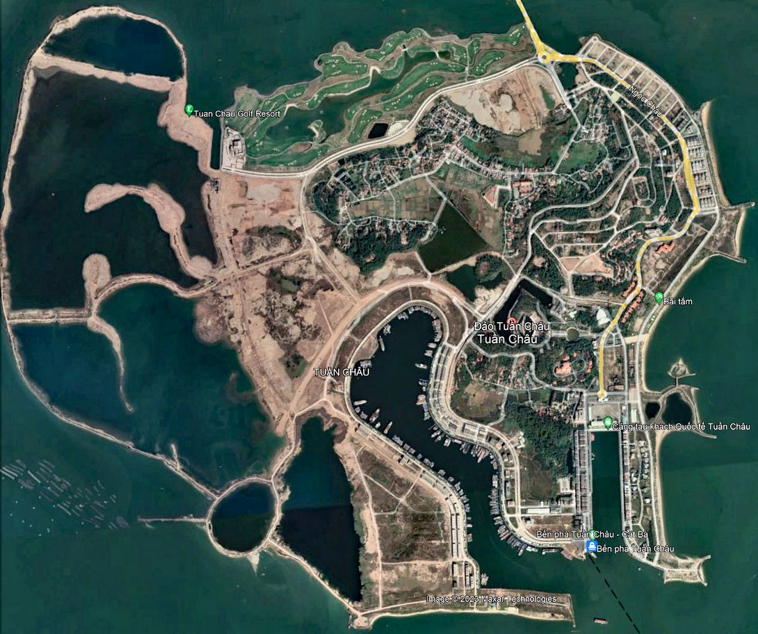 Google Earth Karte von der INsel Dao Tuan Chau
