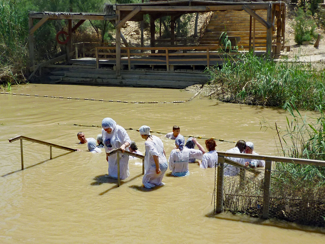 Stelle, an der Jesus im Jordan getauft wurde