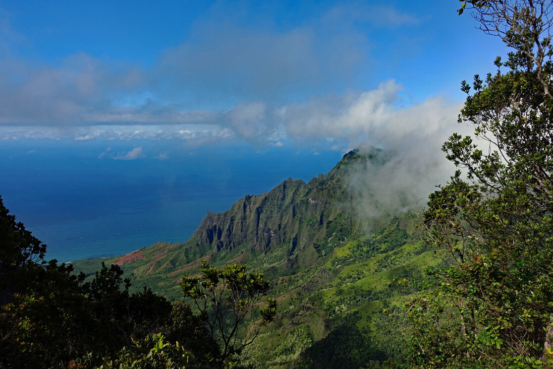 Das Kalalau Tal an der Napali Küste von Kauai Blick in das Kalalau-Tal an der Napali Küste