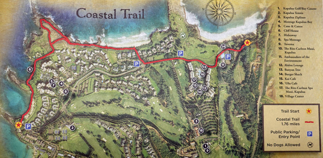 Kapalua Coastal Trail in Maui