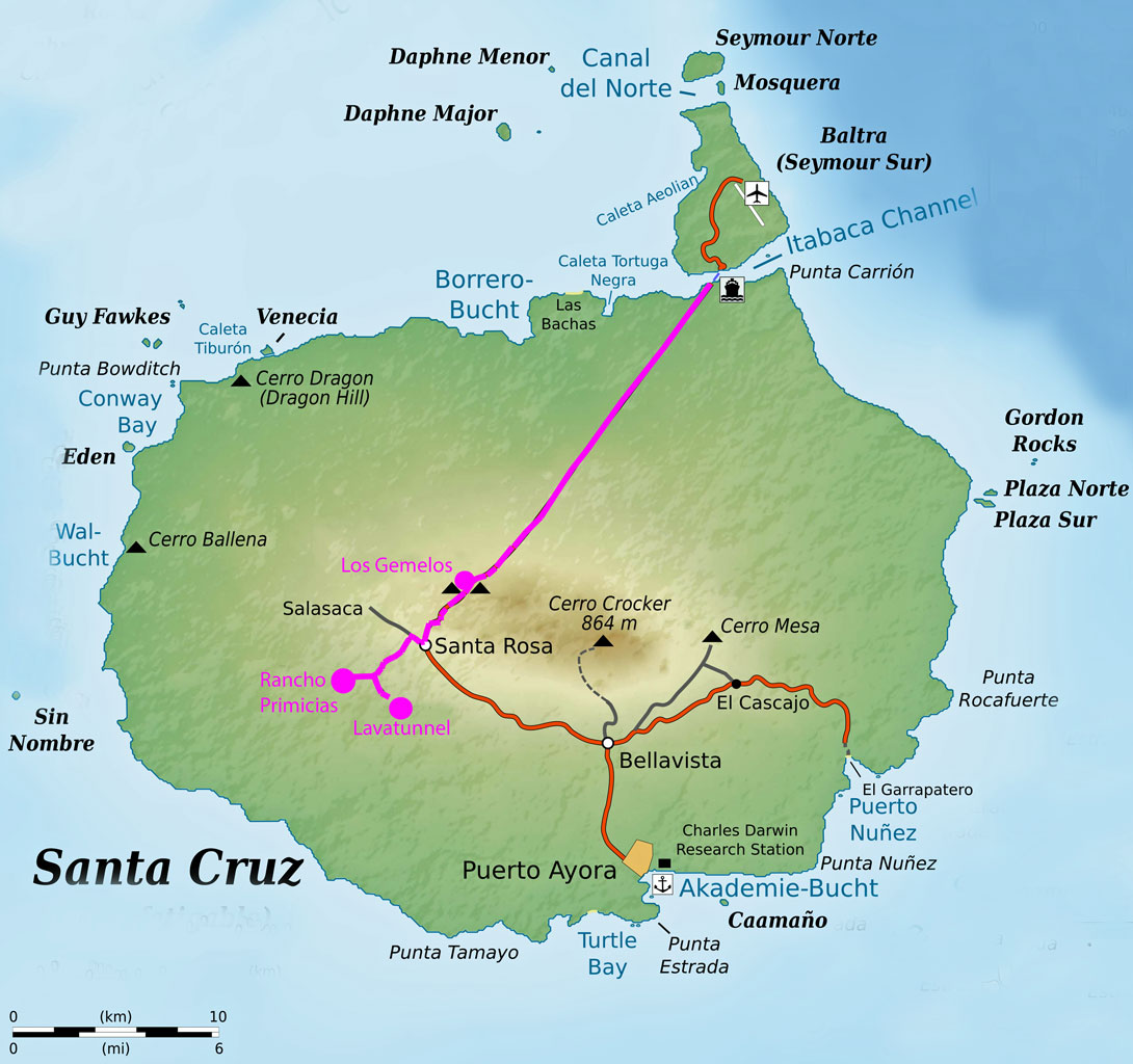 Karte von Santa Cruz