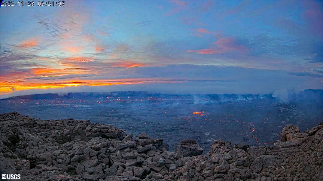 Ausbruch des Mauna Loa am 28. November 2022