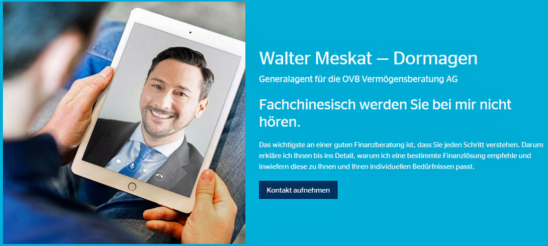 Internetauftritt von Walter Meskat
