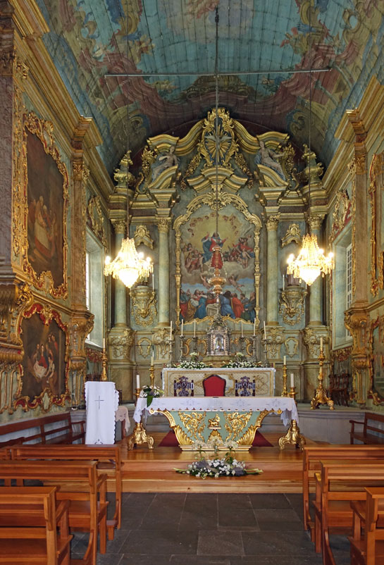 Im Innern der Kirche Nossa Senhora do Monte