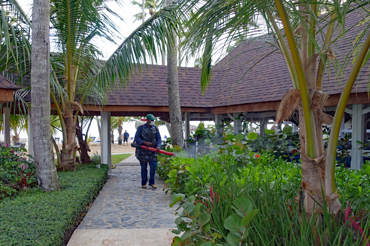 Moskitospray an der Strandbar