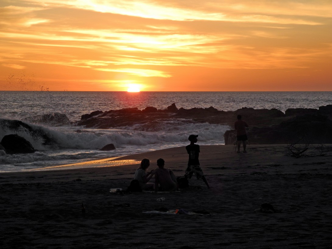 Sonnenuntergang am Pazifik Sonnenuntergang am Strand von Peñitas