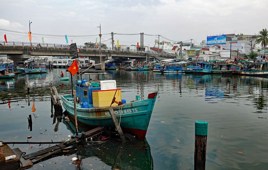 Fischerboote im Hafen von Duong Dong
