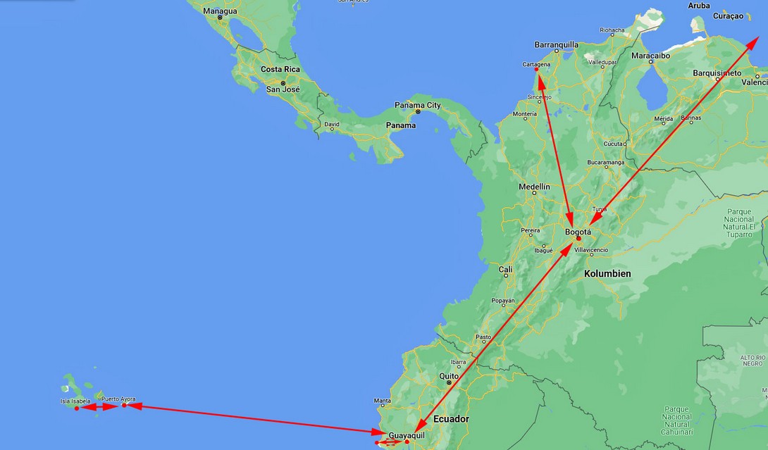 Reiseplanung Galapagos