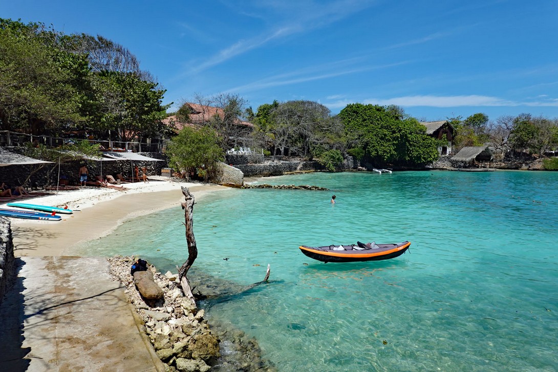 Strand am Beachclub Pa-ue auf der Isla Grande