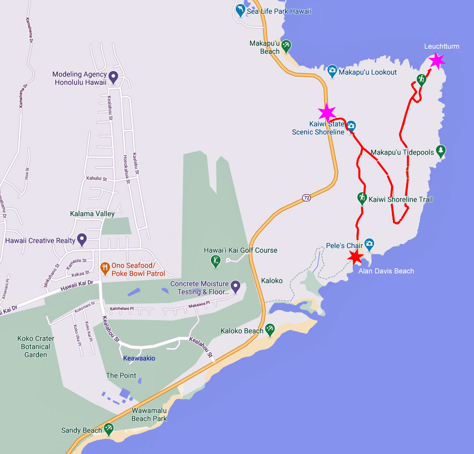 Der Makapuu Lighthouse Trail Der Makapuu Lighthouse Trail