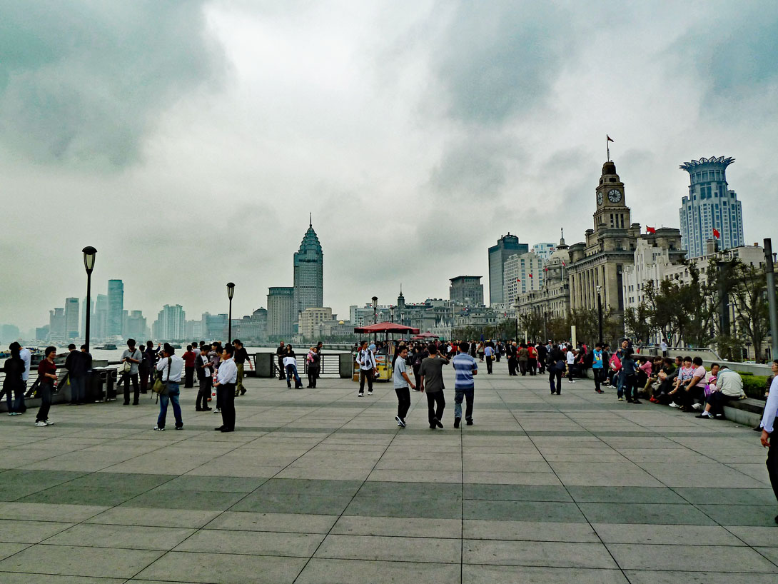 Auf dem Bund in Shanghai