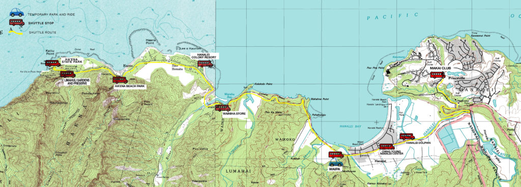 Shuttle-Bus Route Haena