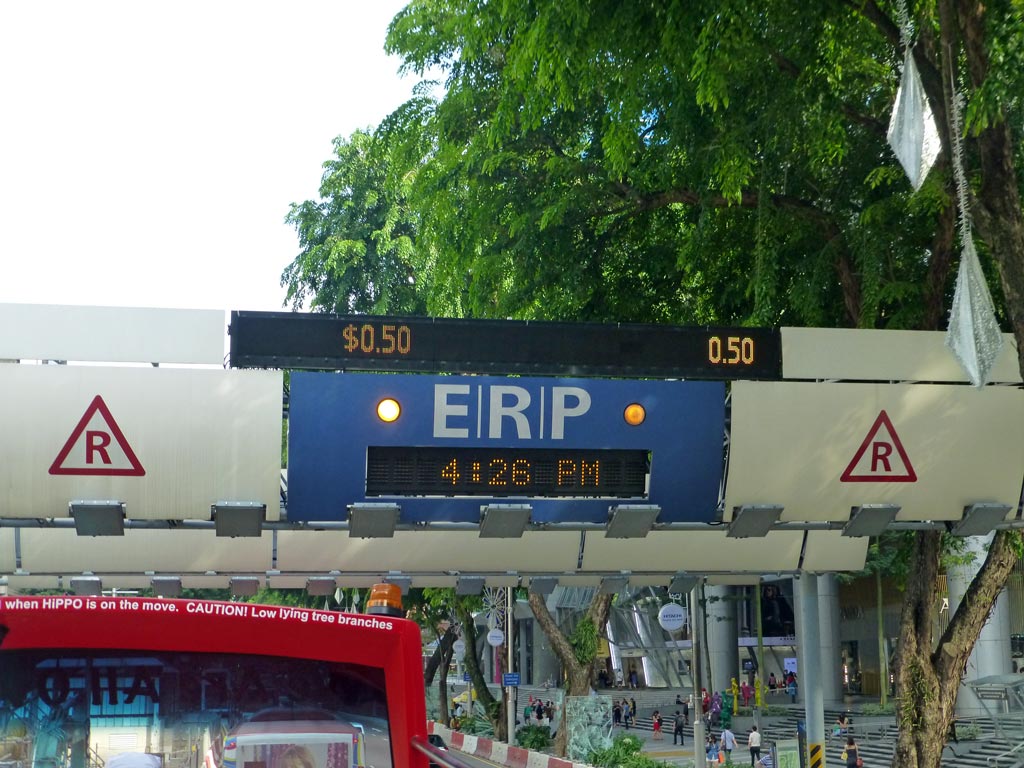 Verkehrsleitsystem in Singapur