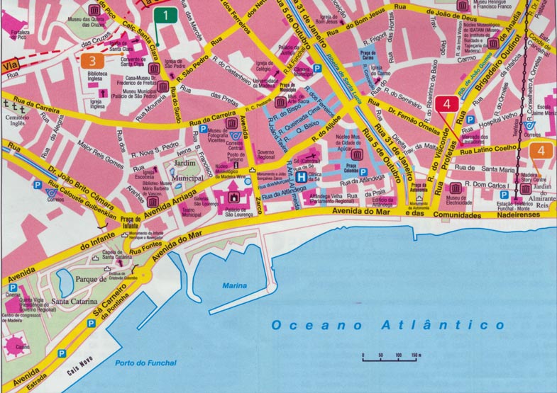 Stadtplan Funchal