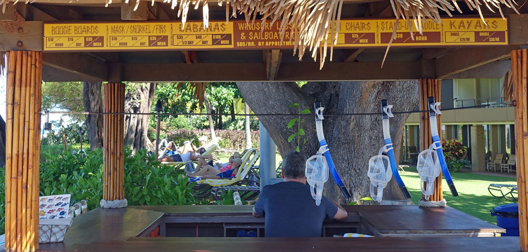 Strandkiosk in den Maui Kaanapali Villas