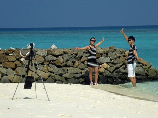 Japanisches Selfie auf Summerisland