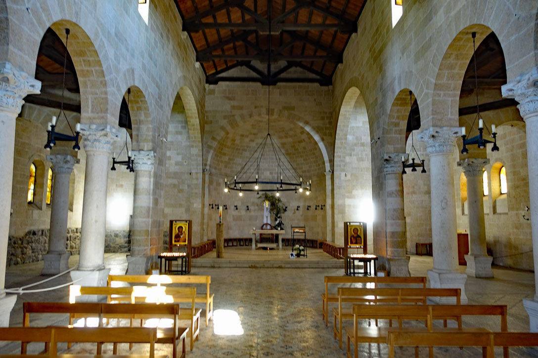 Die Brotvermehrungskirche in Tabgha