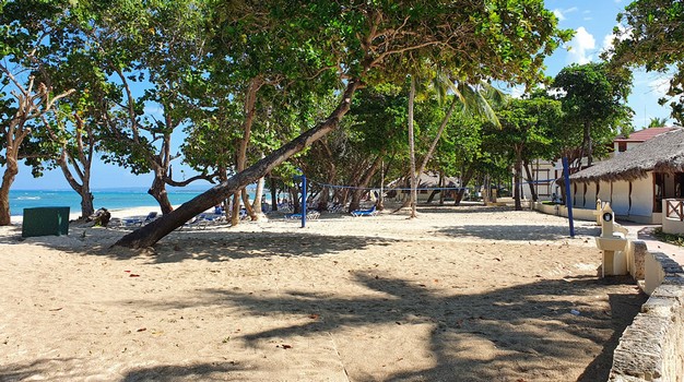 Volleyballfeld am Strand